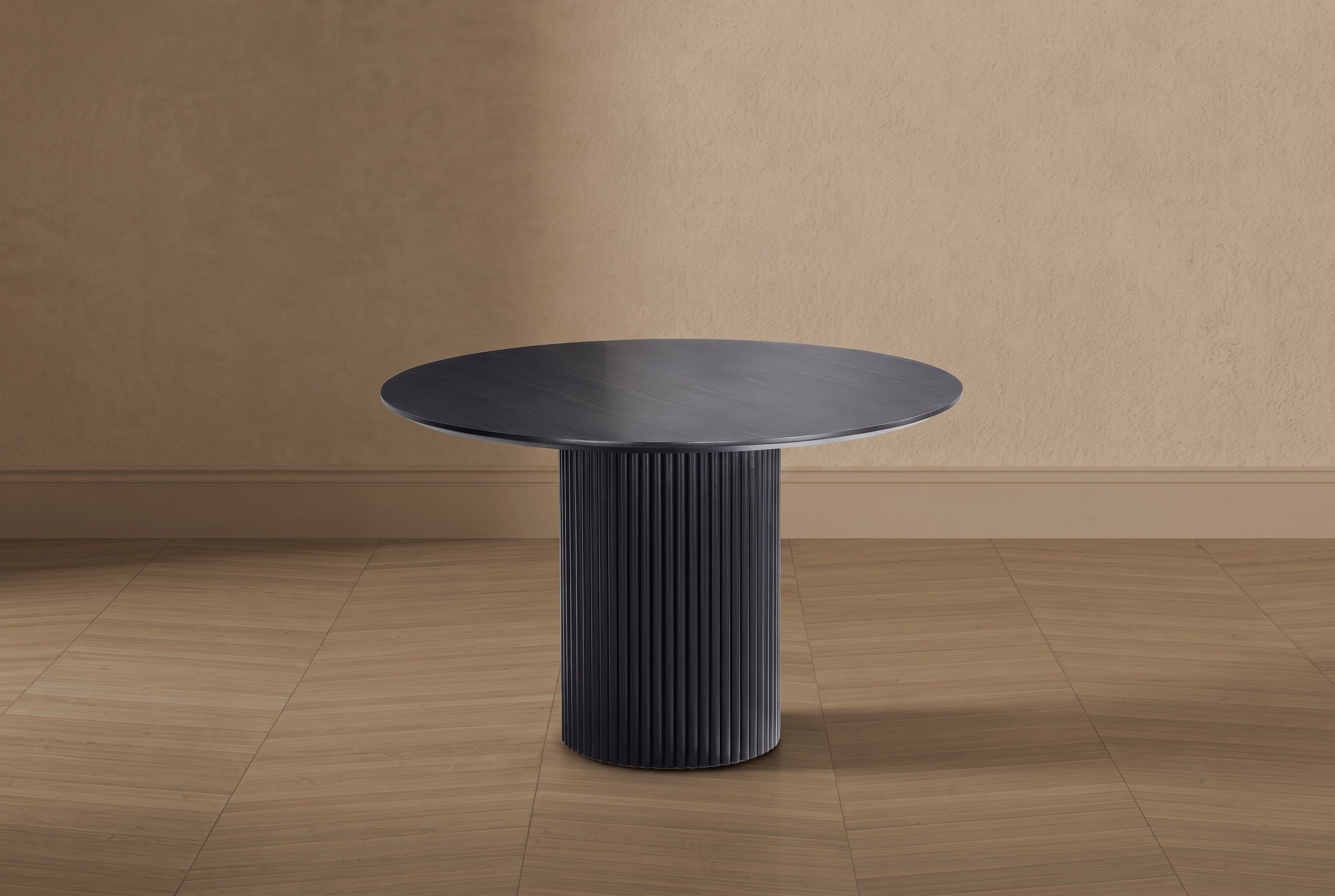 Hathaway 59" Round Dining Table in Black