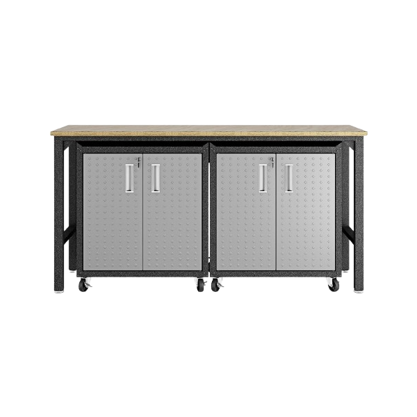 Fortress 3-Piece Garage Set in Dark Grey