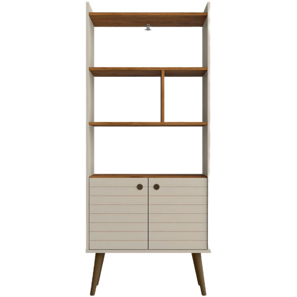 Bogart 27" Bookcase Cabinet in Ivory