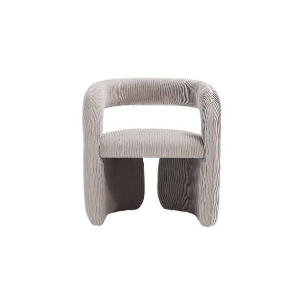 Corvette Velvet Armchair in Dove