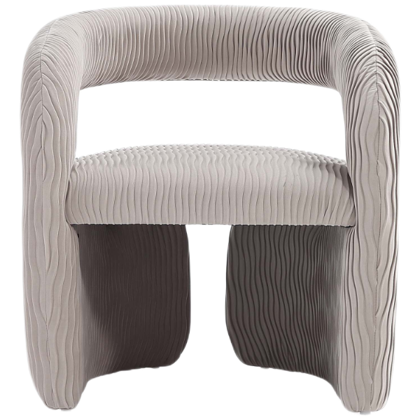 Corvette Velvet Armchair in Dove