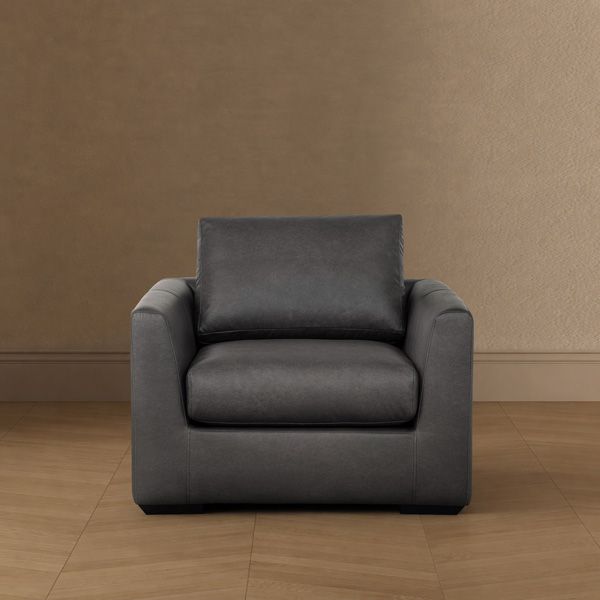 Cleo Upholstered Accent Chair in Pewter