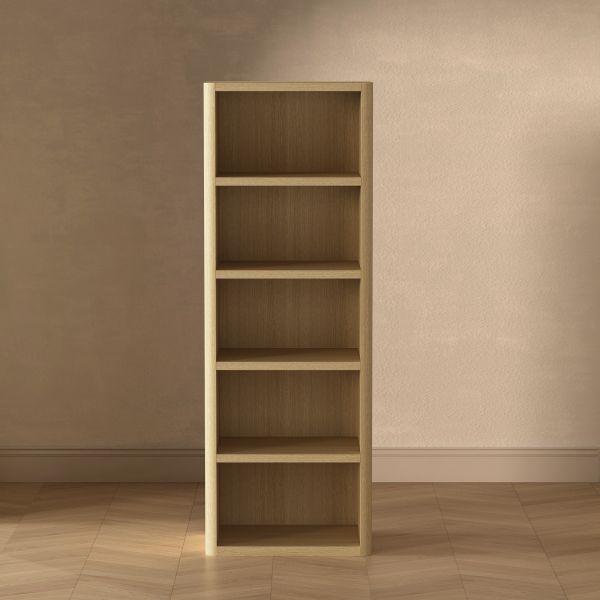 Rivington Open Bookcase Shelf in Natural Oak