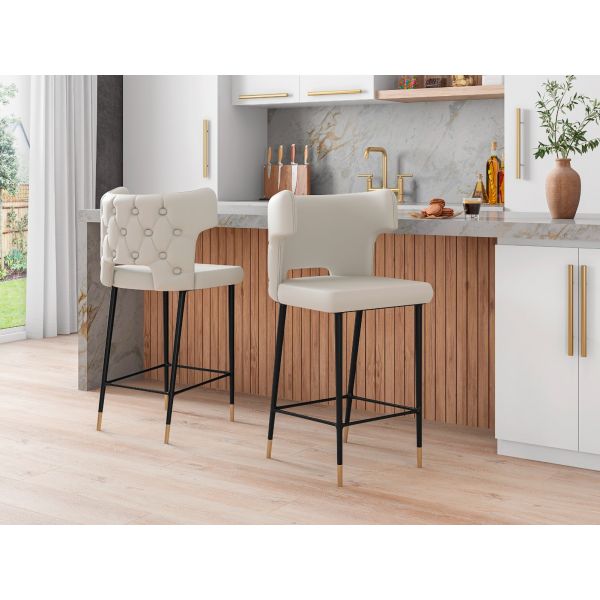Holguin Barstool in Cream