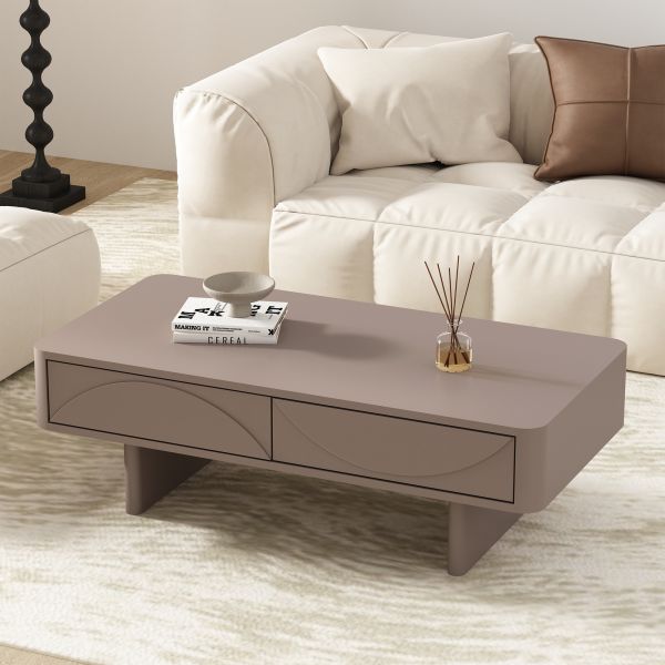 Ella 47" Coffee Table in Mocha
