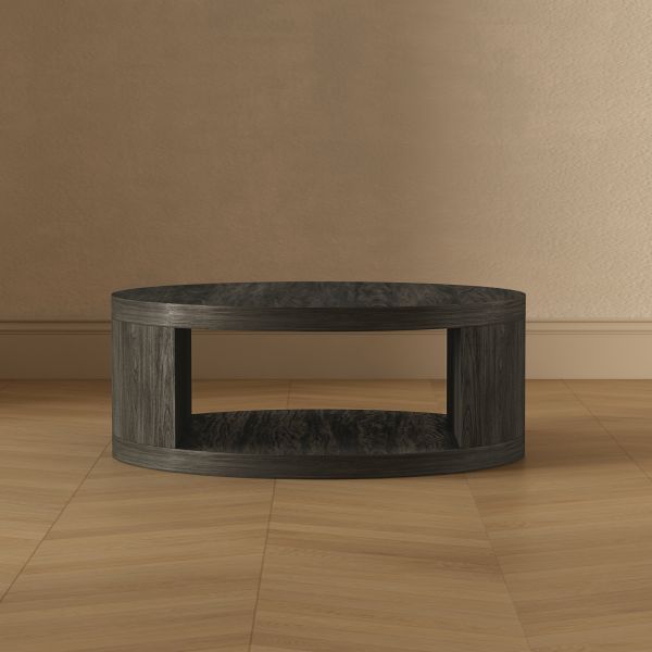 Alure 36" Round Coffee Table in Charcoal