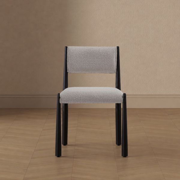 Lennor Metal Boucle Side Chair in Champagne - Set of 2