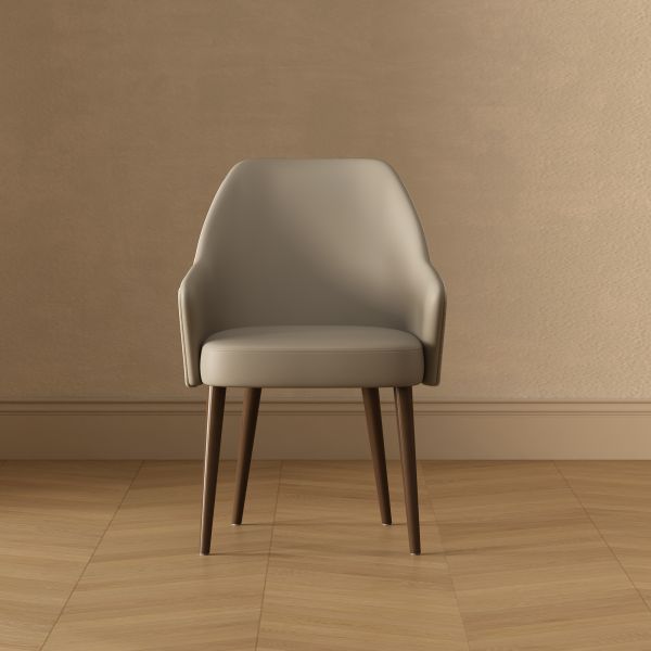 Solace Upholstered Armchair in Light Grey