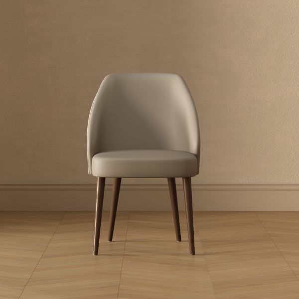 Solace Upholstered Side Chair in Light Grey - Set of 2