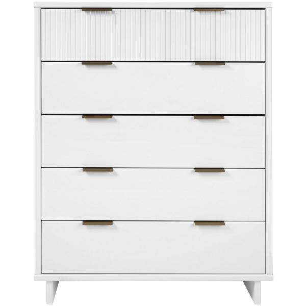 Granville 38" Chest in White (5-Drawer)