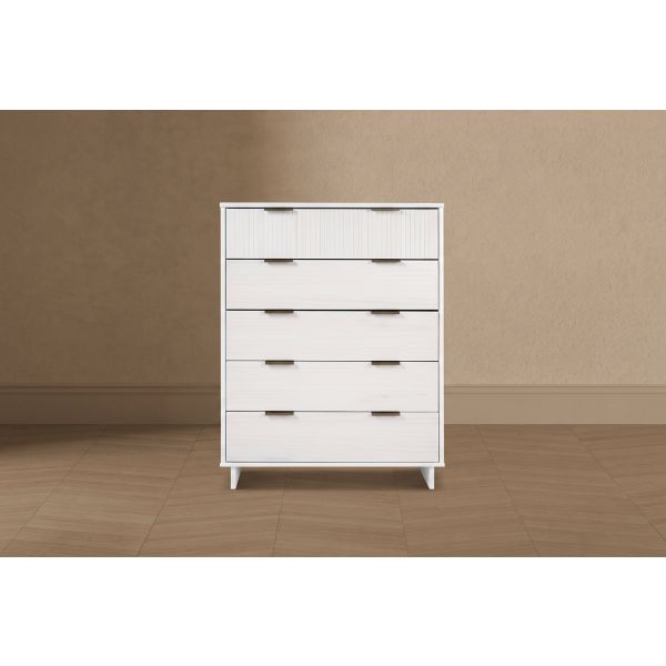 Granville 38" Chest in White (5-Drawer)