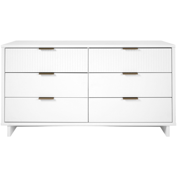 Granville 55" Dresser in White (6-Drawer)