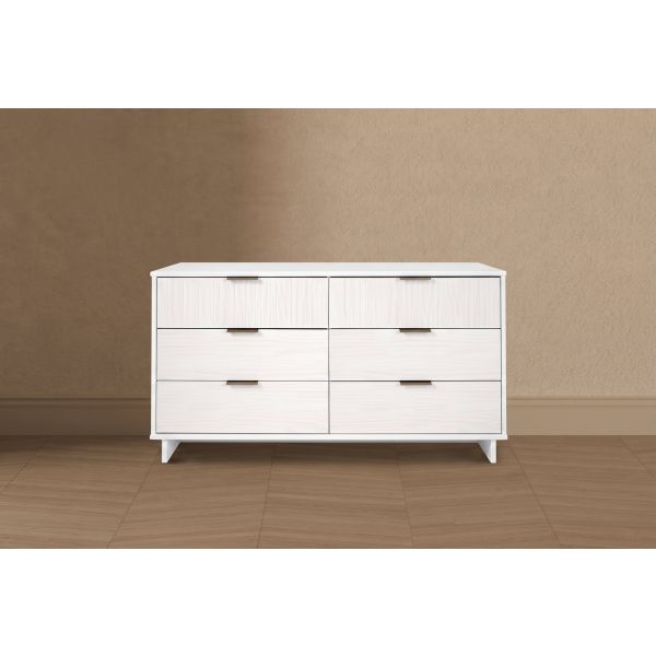 Granville 55" Dresser in White (6-Drawer)