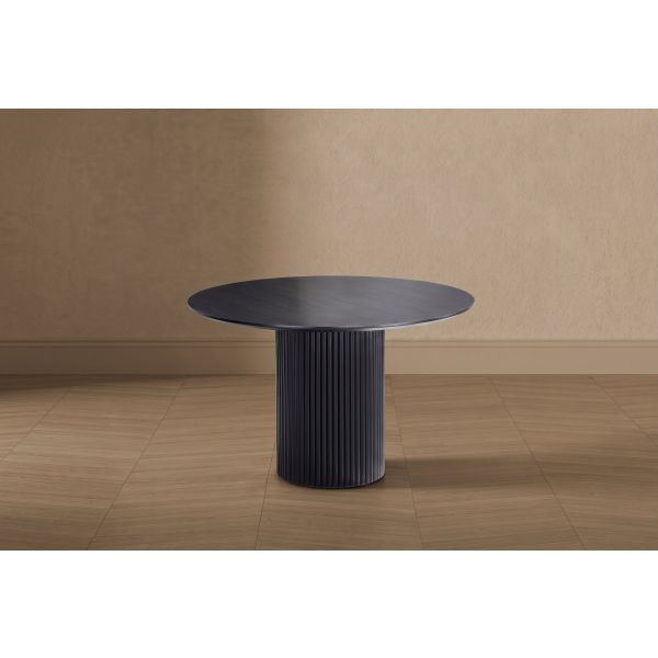 Hathaway 59" Round Dining Table in Black