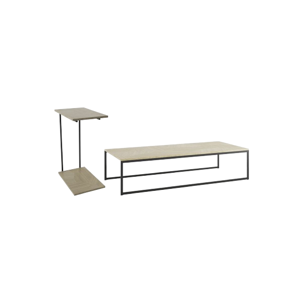 Celine 2-Piece Coffee Table & End Table Set in Nude Mosaic