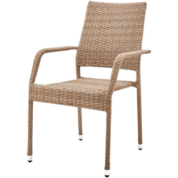 Genoa Patio Dining Chair in Tan