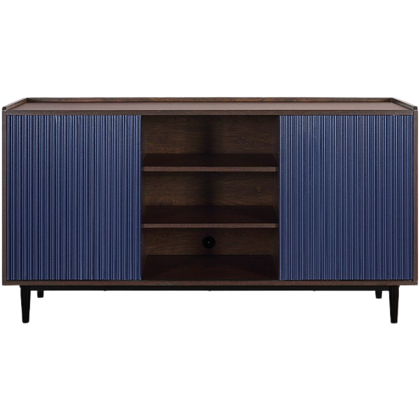 Duane 59" Fluted Sideboard in Navy Blue