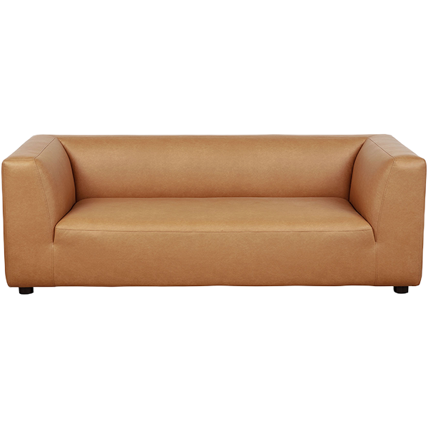 Lukas 89" Upholstered Sofa in Camel
