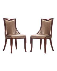 Emperor Faux Leather Dining Chair (Set of Two)