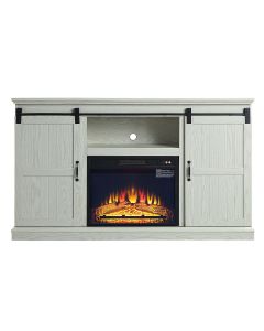Myrtle 60 Fireplace with 2 Sliding Doors and Media Wire Management