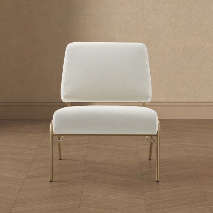 Serenity Metal Upholstered Lounge Chair