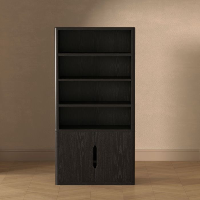 Rivington Bookcase with Lower Storage Cabinet