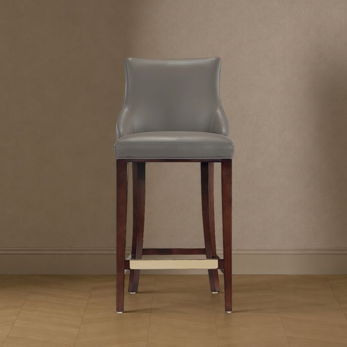 Shubert Wood Upholstered Barstool