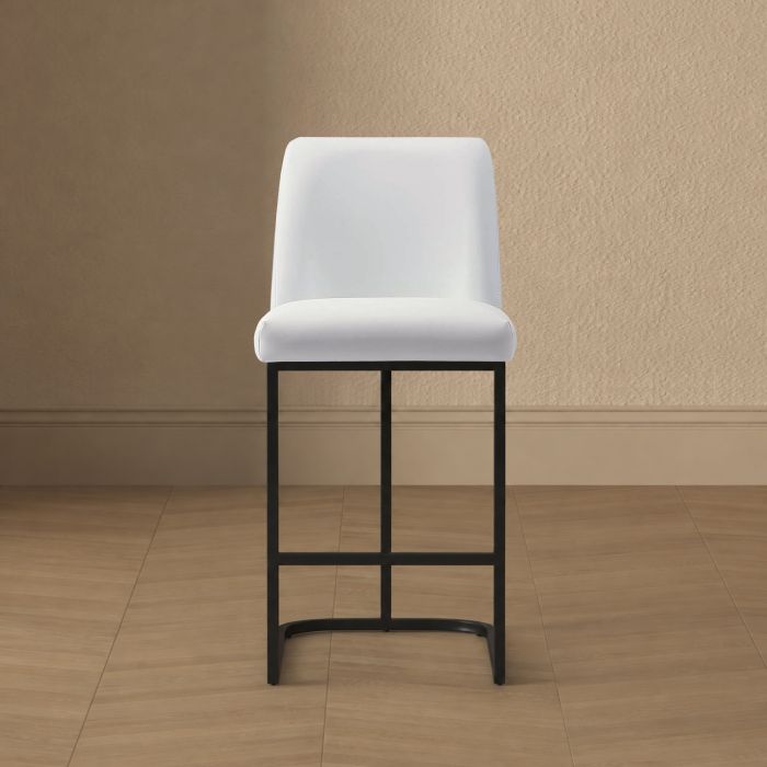 Serena Metal Upholstered Counter Stool