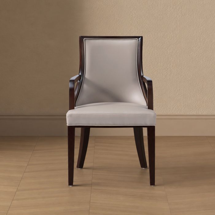 Grand Wood Vegan Leather Armchair