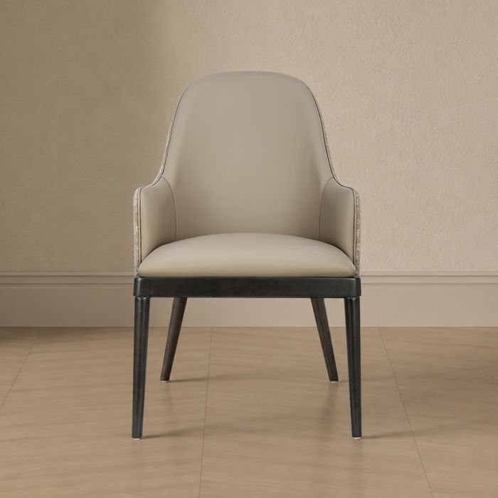 Drew Wood Upholstered Armchair