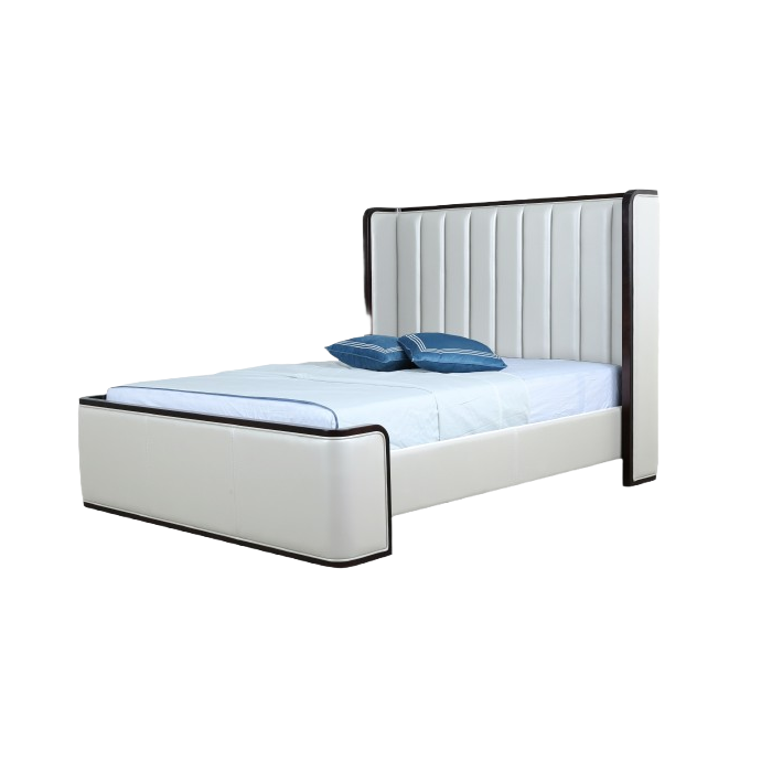 Kingdom Upholstered Vegan Leather Full Bed