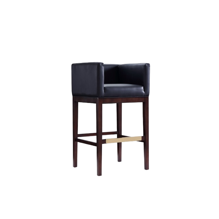 Kingsley Wood Upholstered Barstool