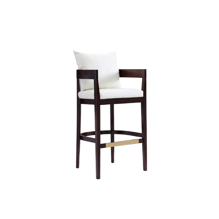 Ritz Wood Upholstered Barstool