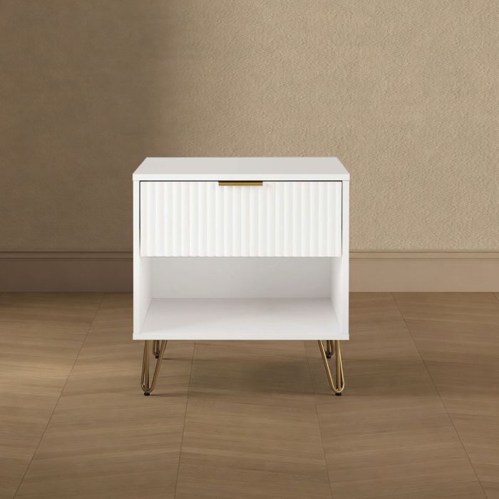Dumbo 20" Fluted Nightstand (1-Drawer)