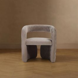 Corvette Velvet Armchair in Dove