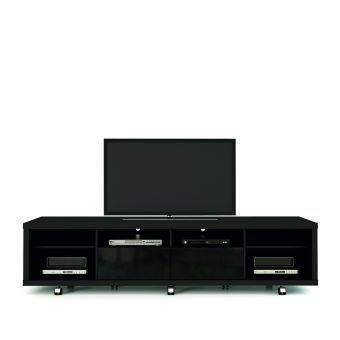 Cabrini TV Stand 2.2 in Black Gloss and Black Matte