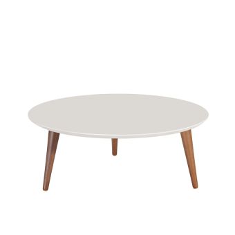 Moore 23.62" Round Low Coffee Table in  Off White 