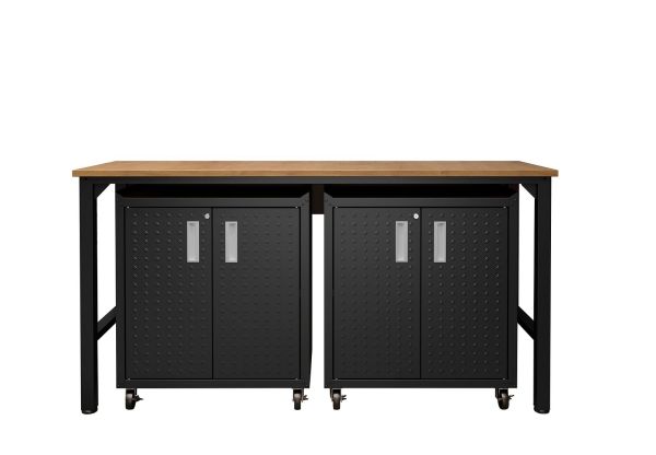 Fortress 3-Piece Garage Set in Charcoal Grey