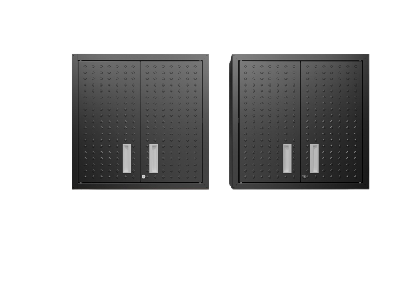 Fortress 30" Floating Garage Cabinet in Charcoal Grey - Set of 2