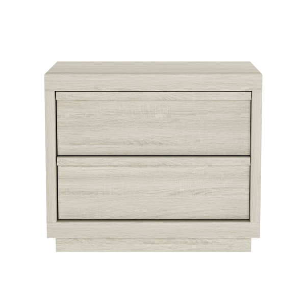 Navis 26" Nightstand in Whitewashed Oak (2-Drawer)