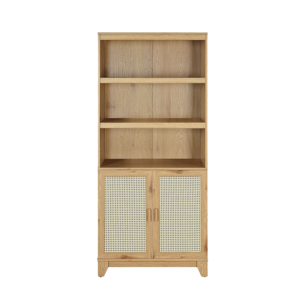 Sheridan 31" Bookcase Cabinet in Natural (7-Shelf)