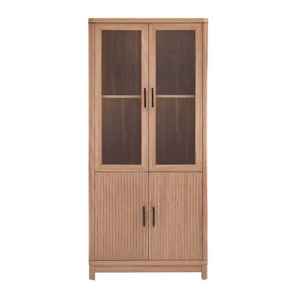 Jodie 31" Bookcase Cabinet in Maple (6-Shelf)