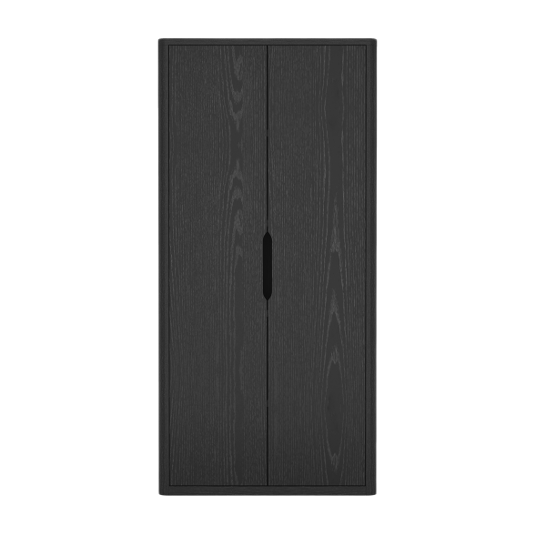 Rivington 38" Bookcase Cabinet in Black