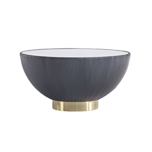 Anderson Sintered Stone Top Upholstered Coffee Table in Weathered Grey