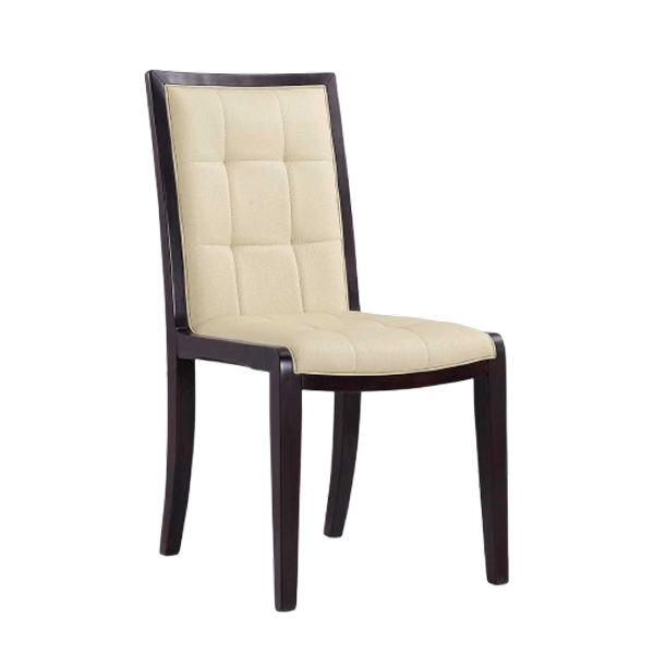 Executor  Vegan Leather Dining Chair in Cream - Set of 2