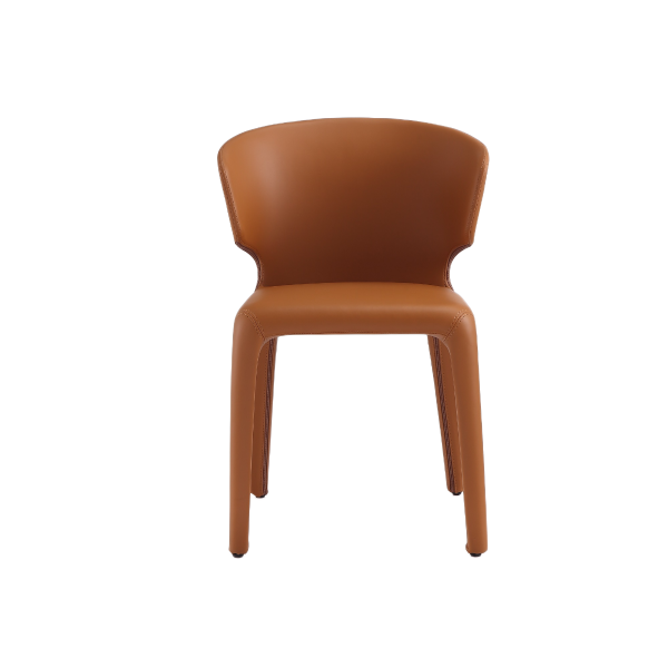 Conrad Upholstered Dining Chair in Saddle Brown - Set of 2