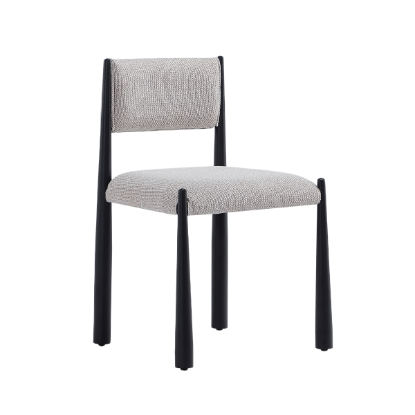 Lennor Metal Boucle Side Chair in Champagne - Set of 2