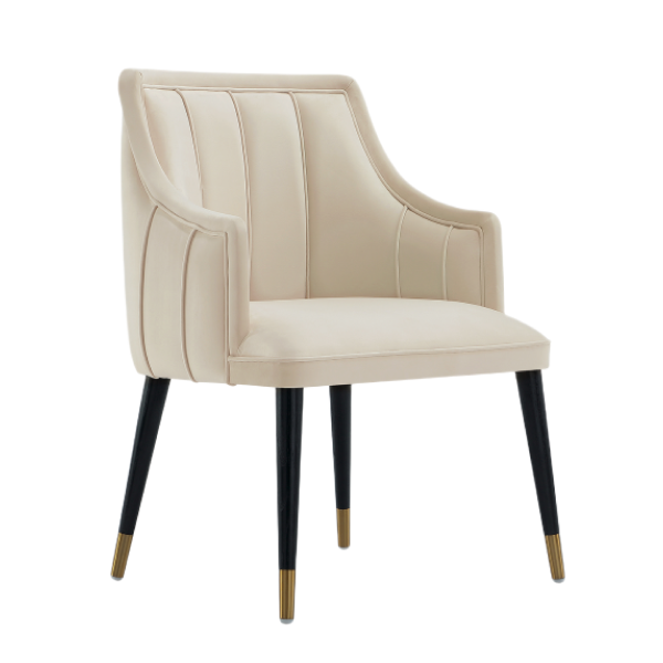 Eda Wood  Armchair in Cream