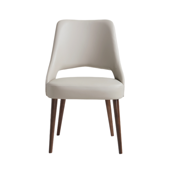 Liora Upholstered Side Chair in Light Grey