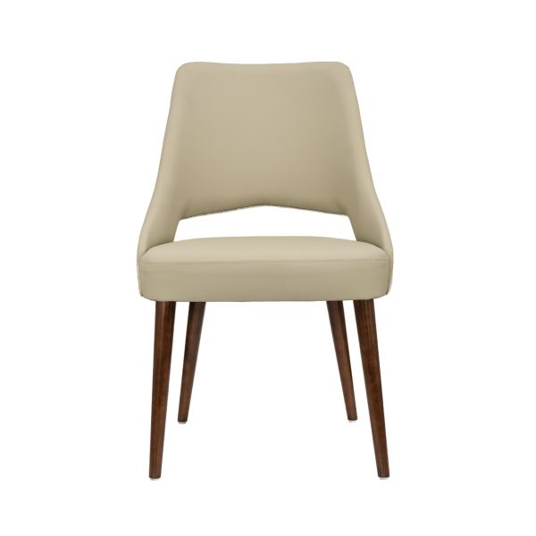 Liora Wood Upholstered Dining Side Chair in Coffee - Set of 2